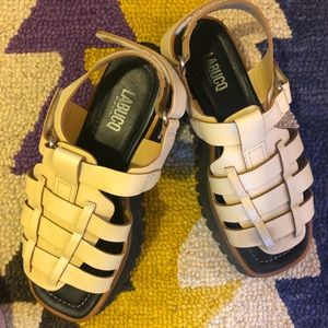 Labucq Boomer sandals woman’s size 40 in cream
